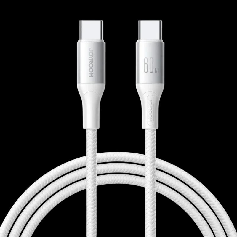 Joyroom Cable USB‑C a USB‑C Flash Series 60 W 1 m, Blanco